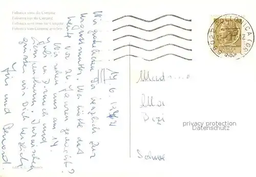 AK / Ansichtskarte Follonica Campingplatz Strand Follonica