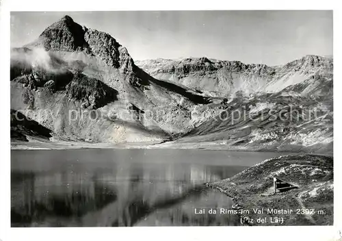 AK / Ansichtskarte Val_Muestair Lai da Rims Piz del Lai Bergsee Alpen Val_Muestair