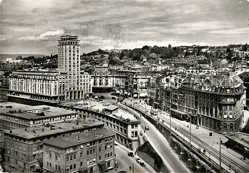 AK / Ansichtskarte Lausanne_VD Grand Pont et la Tour Bel Air Lausanne VD
