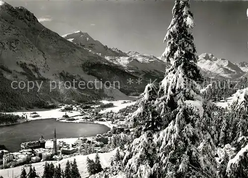 AK / Ansichtskarte St_Moritz_GR Winterpanorama Engadin St_Moritz_GR