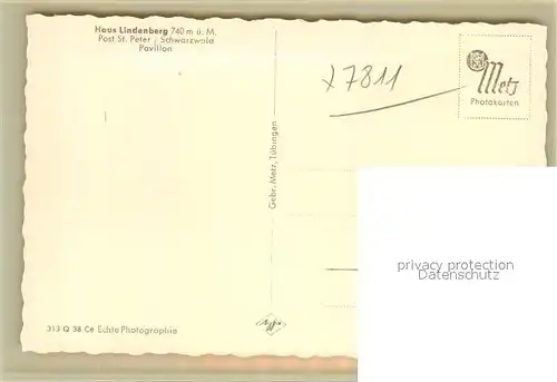 AK / Ansichtskarte Peter_Schwarzwald_St Haus Lindenberg Pavillon Winteraufnahme Peter_Schwarzwald_St