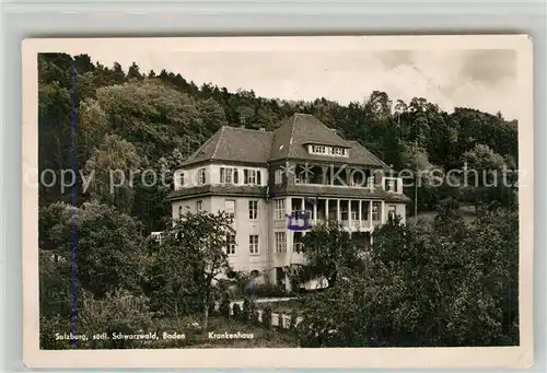 AK / Ansichtskarte Sulzburg_Freiburg Krankenhaus Sulzburg Freiburg