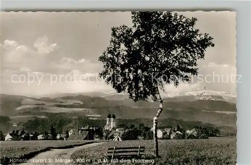 AK / Ansichtskarte Maergen_St Panorama Kirche Feldberg Hotel Hirschen Maergen_St
