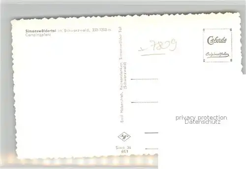 AK / Ansichtskarte Simonswaeldertal Campingplatz Panorama Simonswaeldertal