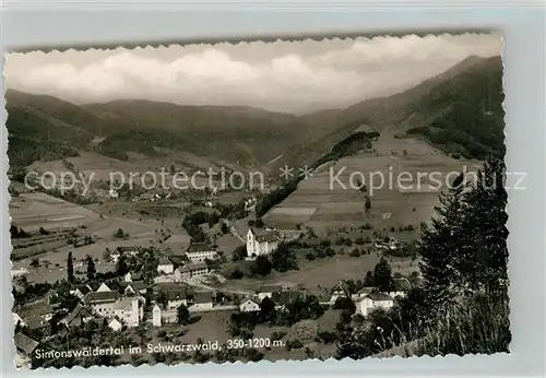 AK / Ansichtskarte Simonswaeldertal Panorama Kirche Simonswaeldertal
