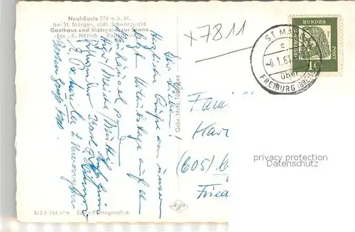 AK / Ansichtskarte Neuhaeusle Gasthaus zur Sonne Winterpanorama Neuhaeusle