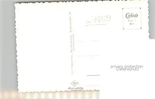 AK / Ansichtskarte Simonswaeldertal Panorama Simonswaeldertal