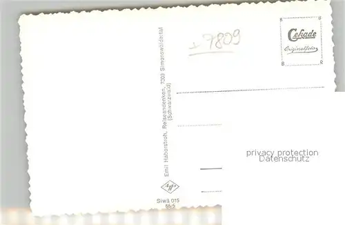 AK / Ansichtskarte Simonswaeldertal Panorama Simonswaeldertal