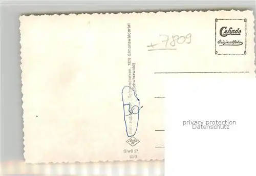 AK / Ansichtskarte Simonswaeldertal Panorama Simonswaeldertal