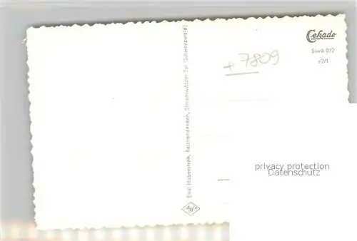 AK / Ansichtskarte Simonswaeldertal Panorama Kirche Simonswaeldertal