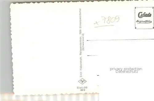 AK / Ansichtskarte Simonswaeldertal Panorama Simonswaeldertal