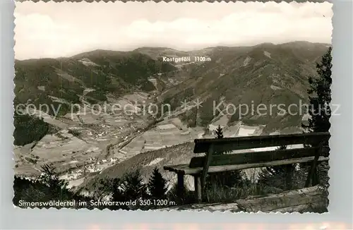 AK / Ansichtskarte Simonswaeldertal Panorama Kostgefaell Simonswaeldertal