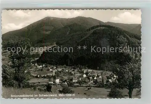 AK / Ansichtskarte Simonswaeldertal Panorama Kirche Simonswaeldertal
