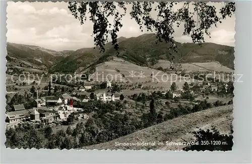 AK / Ansichtskarte Simonswaeldertal Kirche Panorama Simonswaeldertal