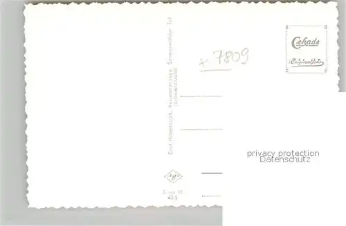 AK / Ansichtskarte Simonswaeldertal Kirche Panorama Simonswaeldertal