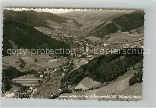 AK / Ansichtskarte Simonswaeldertal Fliegeraufnahme  Simonswaeldertal