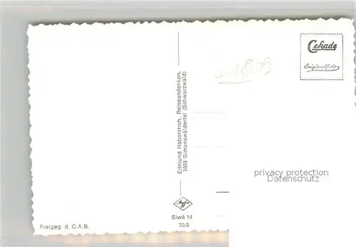 AK / Ansichtskarte Simonswaeldertal Fliegeraufnahme  Simonswaeldertal