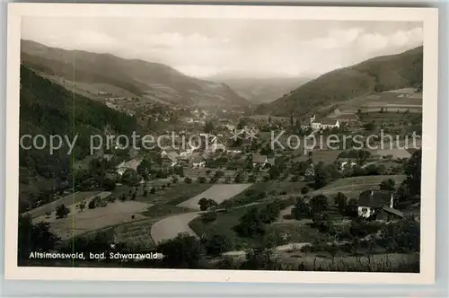 AK / Ansichtskarte Altsimonswald Panorama Kirche Altsimonswald