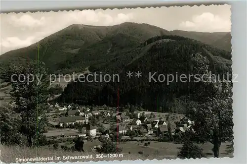 AK / Ansichtskarte Simonswaeldertal Panorama Kirche Simonswaeldertal