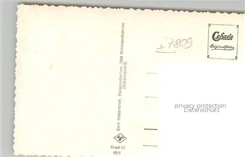 AK / Ansichtskarte Simonswaeldertal Panorama Kirche Simonswaeldertal