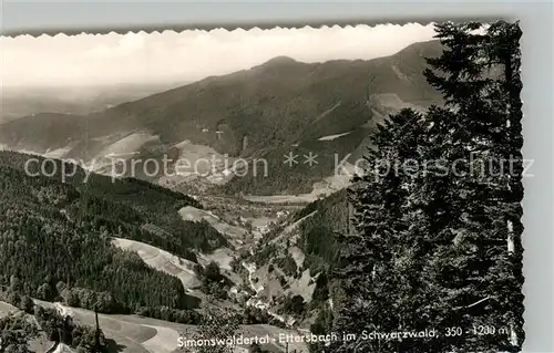 AK / Ansichtskarte Simonswaeldertal Ettersbach Panorama Simonswaeldertal
