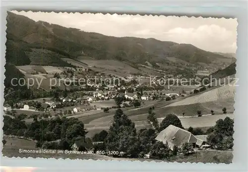 AK / Ansichtskarte Simonswaeldertal Panorama Kirche Simonswaeldertal
