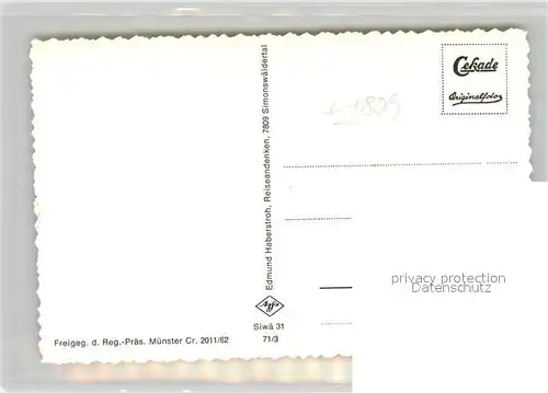 AK / Ansichtskarte Simonswaeldertal Fliegeraufnahme Simonswaeldertal