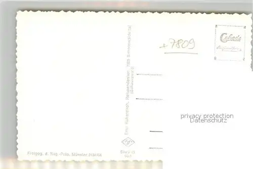 AK / Ansichtskarte Simonswaeldertal Fliegeraufnahme Simonswaeldertal