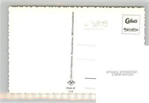 AK / Ansichtskarte Simonswaeldertal Panorama Simonswaeldertal