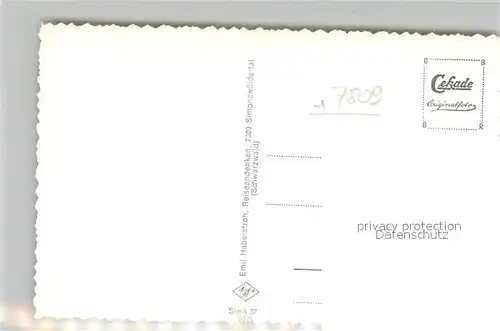 AK / Ansichtskarte Simonswaeldertal Panorama Simonswaeldertal