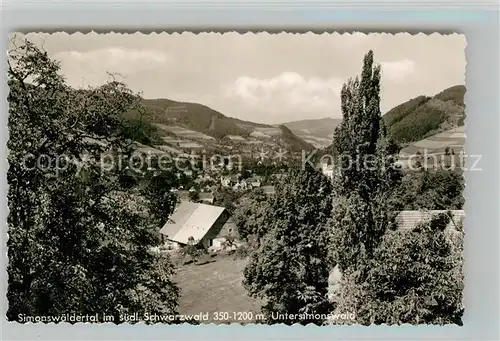 AK / Ansichtskarte Untersimonswald Panorama Untersimonswald