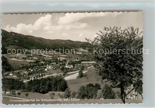 AK / Ansichtskarte Simonswaeldertal Panorama Simonswaeldertal
