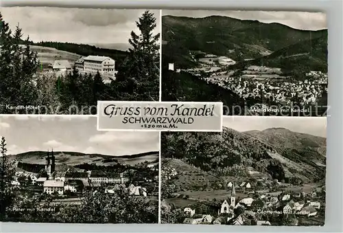 AK / Ansichtskarte Kandel_Breisgau Kandel Hotel Glottertal Waldkirch Kandel Breisgau