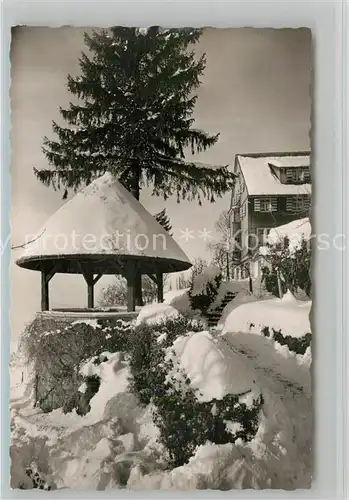 AK / Ansichtskarte St_Peter_Schwarzwald Pavillon Winter St_Peter_Schwarzwald
