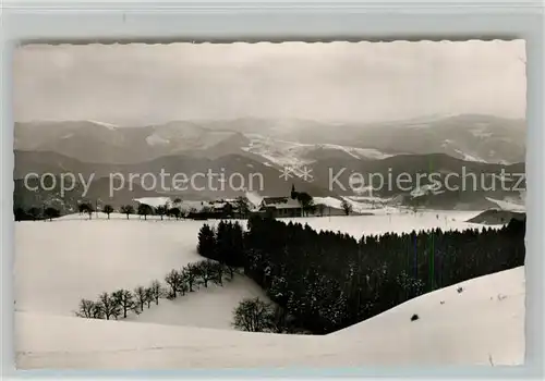AK / Ansichtskarte St_Peter_Schwarzwald Maria Lindenberg Winter St_Peter_Schwarzwald