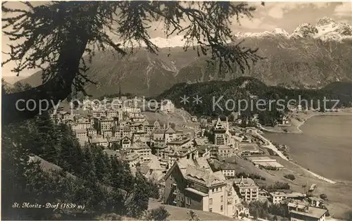 AK / Ansichtskarte St_Moritz_Dorf_GR Panorama St_Moritz_Dorf_GR