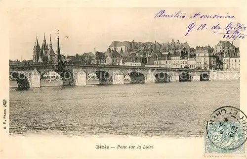 AK / Ansichtskarte Blois_Loir_et_Cher Pont sur la Loire Blois_Loir_et_Cher