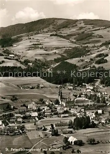 AK / Ansichtskarte St_Peter_Schwarzwald Kandel Fliegeraufnahme St_Peter_Schwarzwald