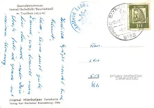 AK / Ansichtskarte Sudelfeld Queralpenstrasse Bayrischzell  Sudelfeld