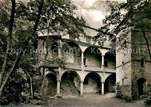 AK / Ansichtskarte Falkenstein_Oberpfalz Schlosshof  Falkenstein_Oberpfalz