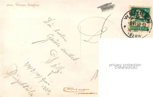 AK / Ansichtskarte Wengen_BE Jungfrau Wengen_BE