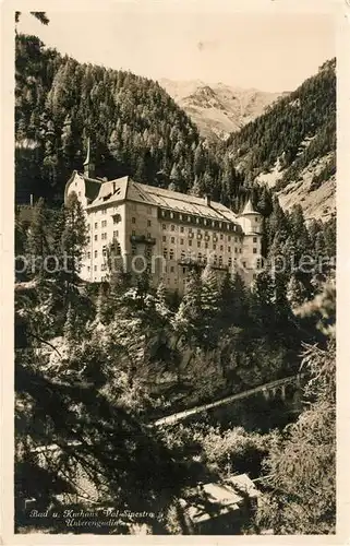 AK / Ansichtskarte Val_Sinestra_Zuort Bad und Kurhaus Val_Sinestra_Zuort