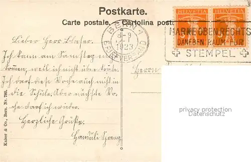 AK / Ansichtskarte Bern_BE Farnsburg Zeichnung Bern_BE