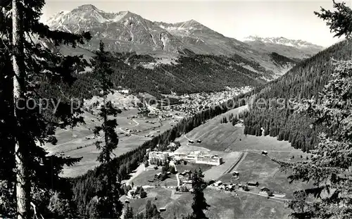 AK / Ansichtskarte Clavadel mit Davos und Schiahorn Clavadel