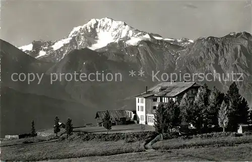AK / Ansichtskarte Moerel Hotel Riederalp mit Pietschhorn Moerel