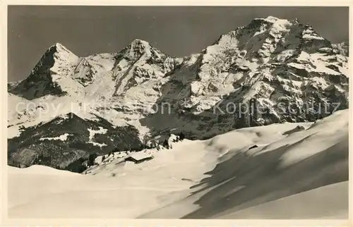 AK / Ansichtskarte Muerren_BE Eiger Moench Jungfrau Muerren_BE