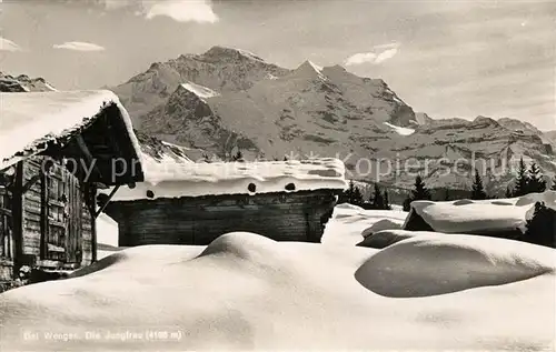 AK / Ansichtskarte Wengen_BE Die Jungfrau Wengen_BE