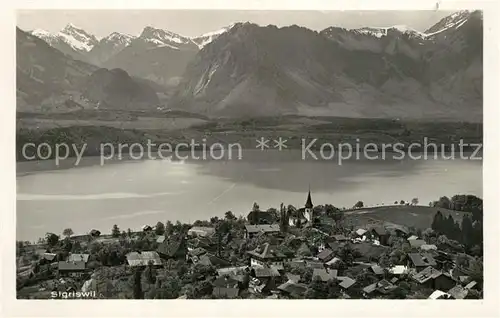 AK / Ansichtskarte Sigriswil_Thunersee Panorama Sigriswil Thunersee