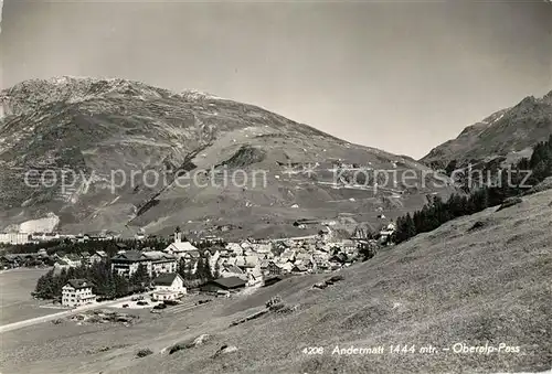 AK / Ansichtskarte Andermatt Oberalp Pass Andermatt