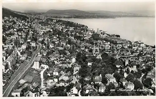 AK / Ansichtskarte Neuchatel_NE Vue aerienne Neuchatel NE